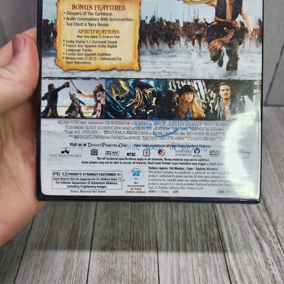 Pirates Of The Caribbean: Dead Man's Chest DVD 2006 - NEW! - Picture 3 of 3